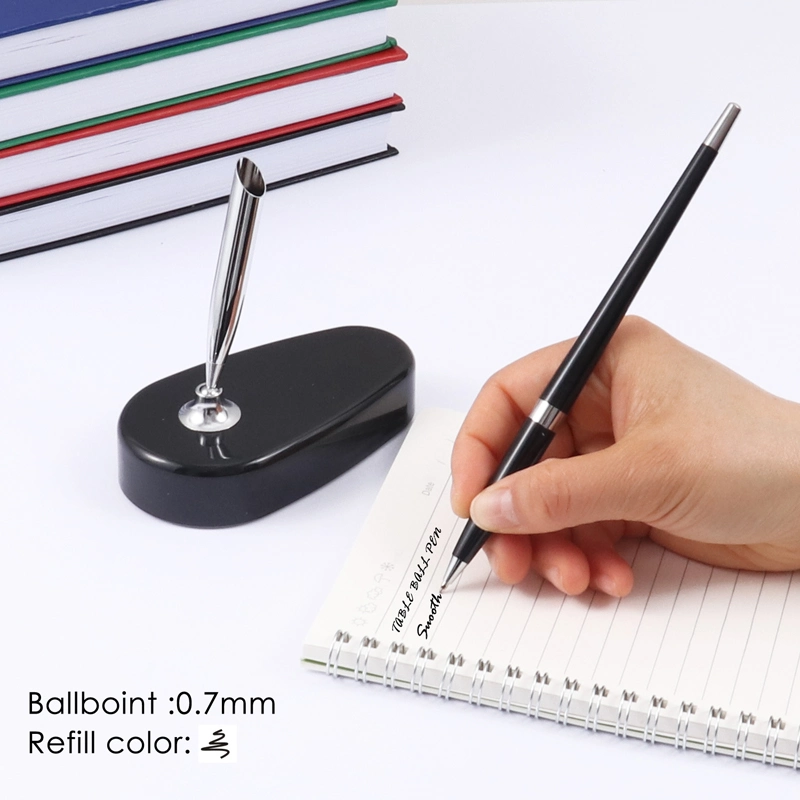 Foska Office Plastic Metal Table Ball Point Pen with Sticker