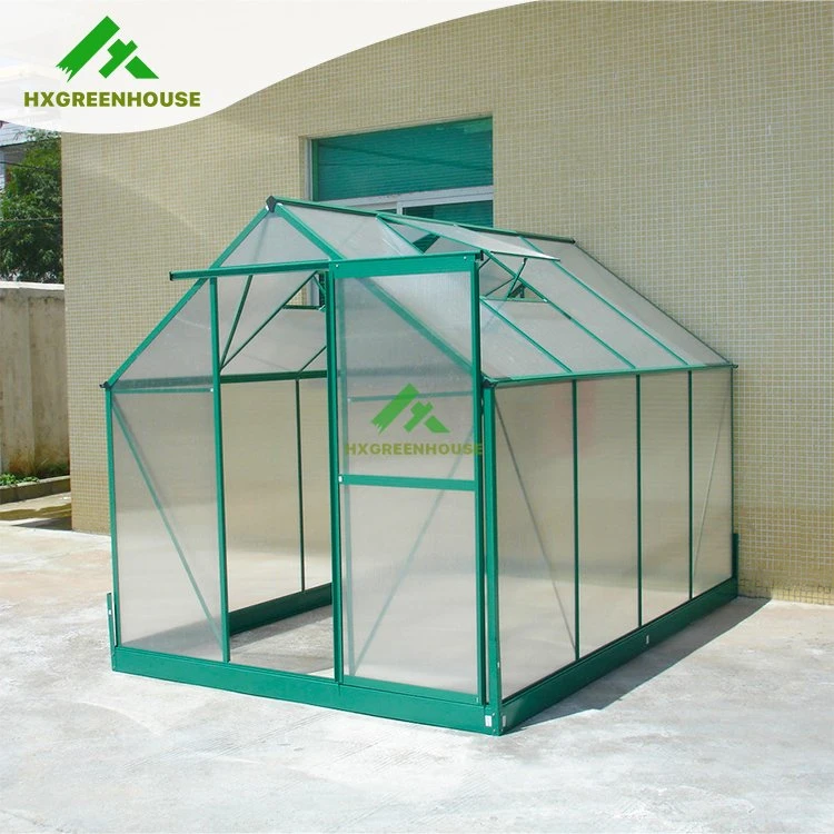 12X8 Commercial Polycarbonate Frame China Poly Green House