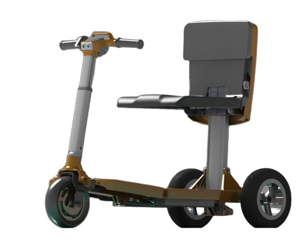 Ligero de equipaje Scooter eléctrico motorizado en silla de ruedas para ancianos