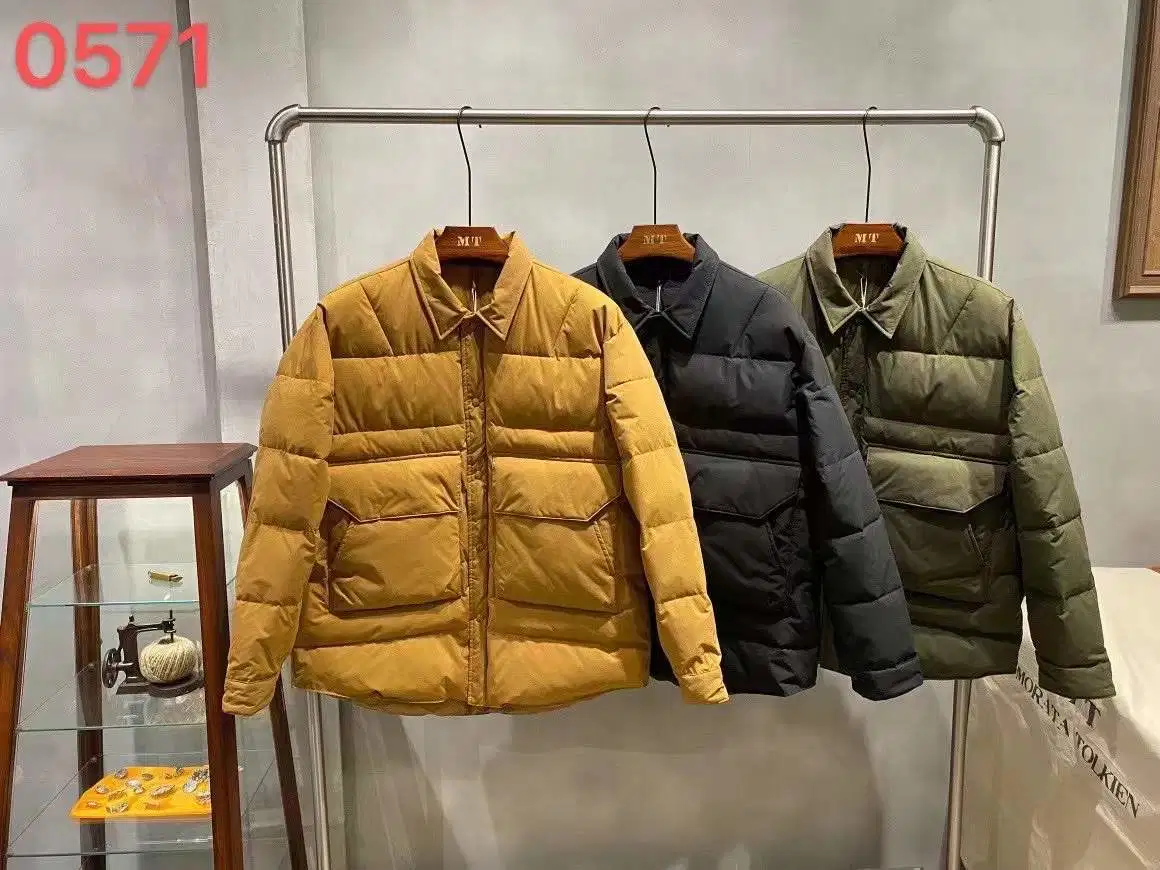 Los hombres personalizados anorak con Capucha Chaqueta de invierno de trabajo de hombres Puffer chaqueta acolchada