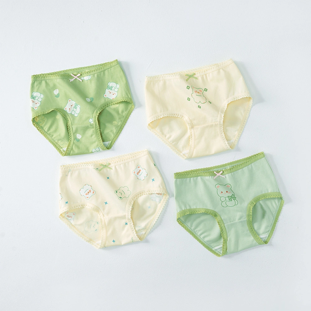 Baby Underwear Cotton Antibacterial Cartoon Briefs Cute Bear 4-Short