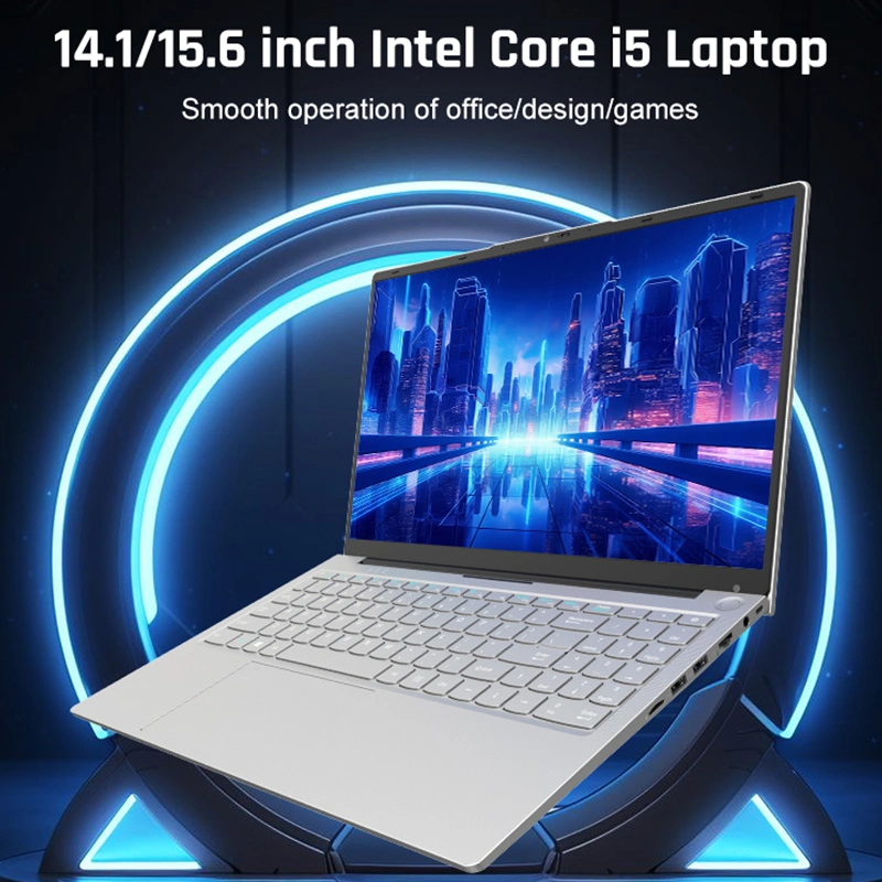 Notebook PC notebook Factory fonte direta OEM Business laptop de 14.1 polegadas Computador portátil de 15.6 polegadas com várias câmaras e tampa da câmara