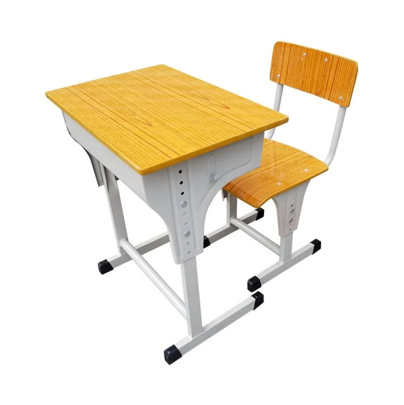 School Furniture Classroom Desks and Chairs Student Height Adjustable School Desk Stool Set