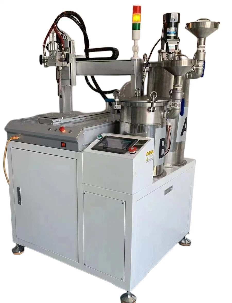 Automatic Two-Component Glue Potting Machine High Viscosity Two Head Double Liquid Gluing Equipment Intelligent Ab Glue Dual Component Vacuum Gluing Machine