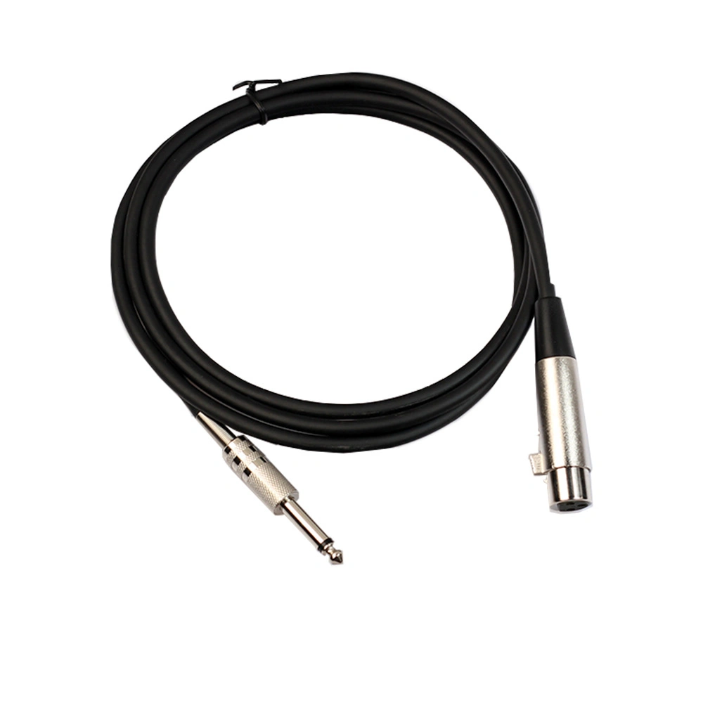 Sistema PA fêmea XLR para 6,3 mm macho Trs Pro Audio Video Stereo Cabo de microfone