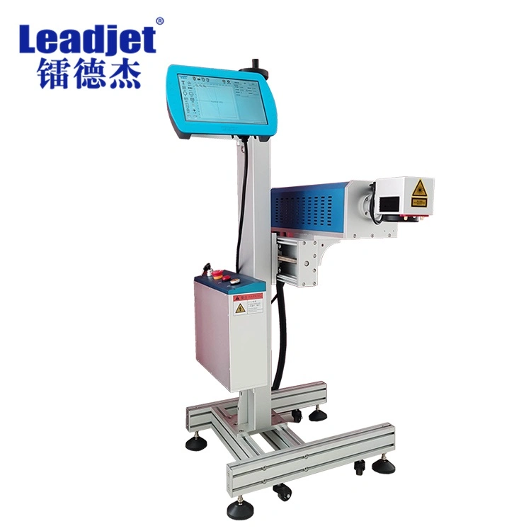 Leadjet 30W CO2 Laser Marking Machine for Pet Bottle Plastic Bag Expiration Date