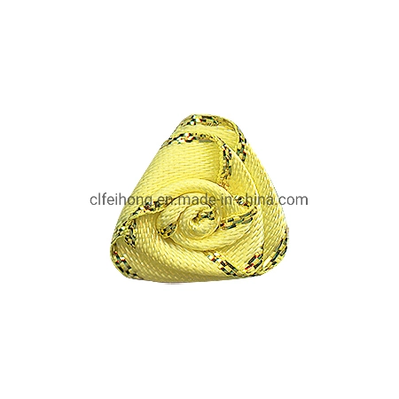 Factory Price Ribbon Bow Craft Rose Metallic Gold/ Silver Edge Satin Ribbon Bow for Packing Decoration