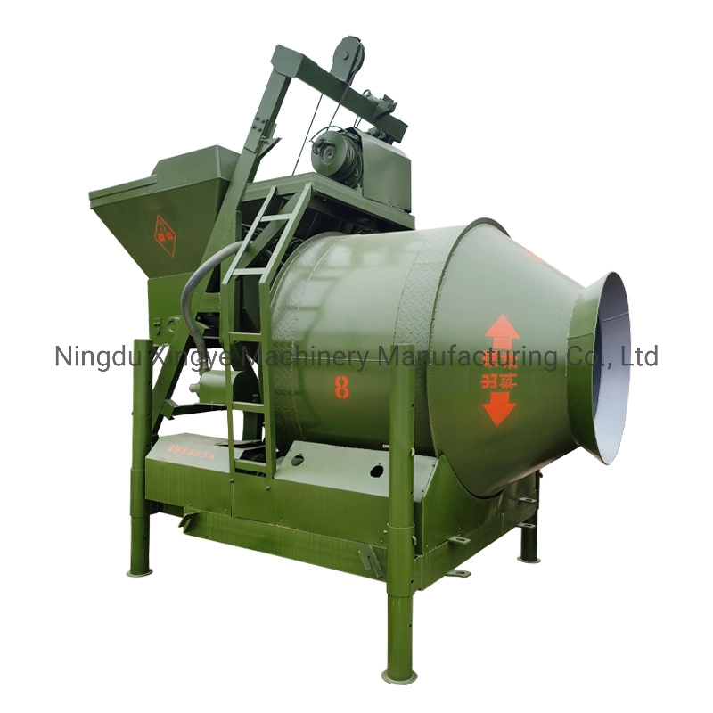 Jzm350 Electrical Drum Concrete Batching Machine Small Home Use Cement Mixer with Lift