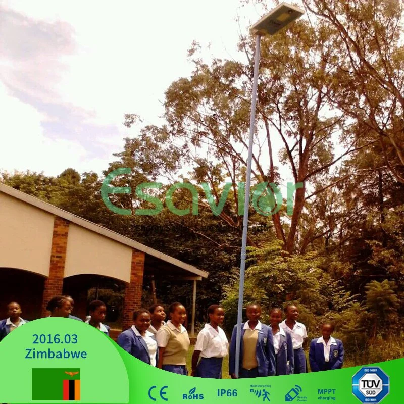100W High Lumen Solar Power LED Street Garden Lamp with Motion Sensor for Road Parking Lot