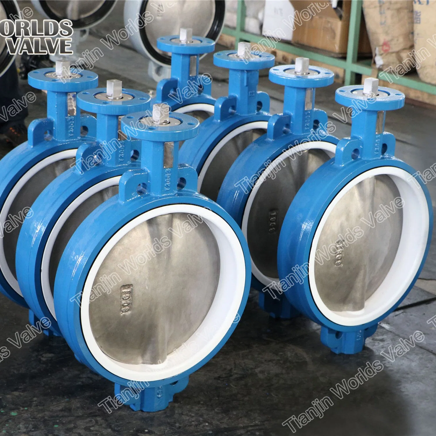 CF8 CF8m Disc PTFE Liner Seat Wafer Butterfly Valve One Piece Body