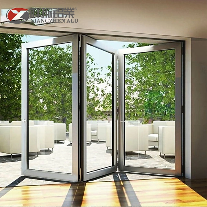 Glass Swing Door Price Philippines Bi-Folding Horizon Slide Folding Aluminum Doors with Grill Aluminium Outside on Glass Patio Door