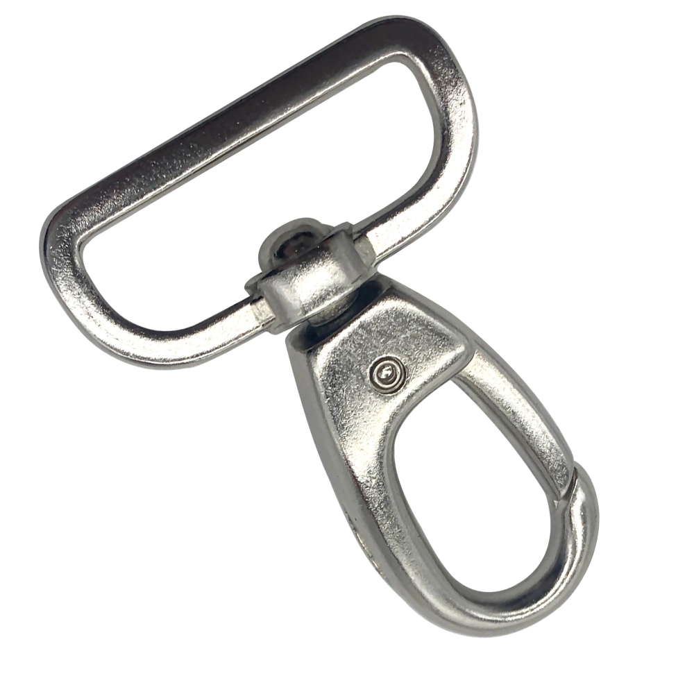 Metal Silver Spring Clip Snap Dog Hook for Key Chain/Handbag