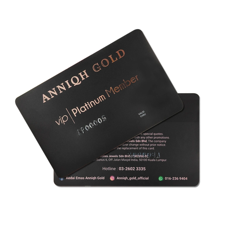 CR80 Standard-PVC-Druckkarten in Farbe VIP-Mitgliedschaft Geschäft Geschenkkarten