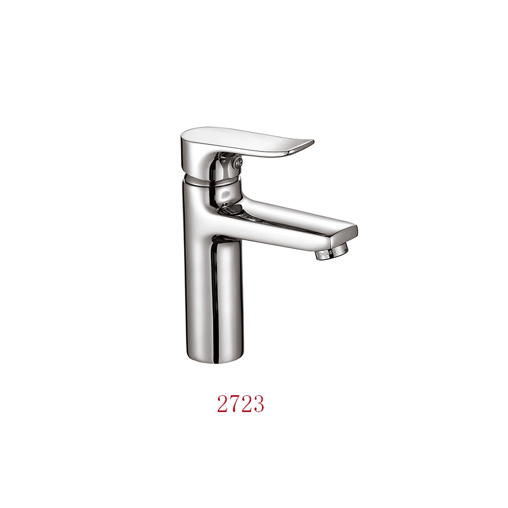 Factory Wholesale/Supplier Chromed Single Handle Brass Sink Kitchen Faucet Bathroom Faucet