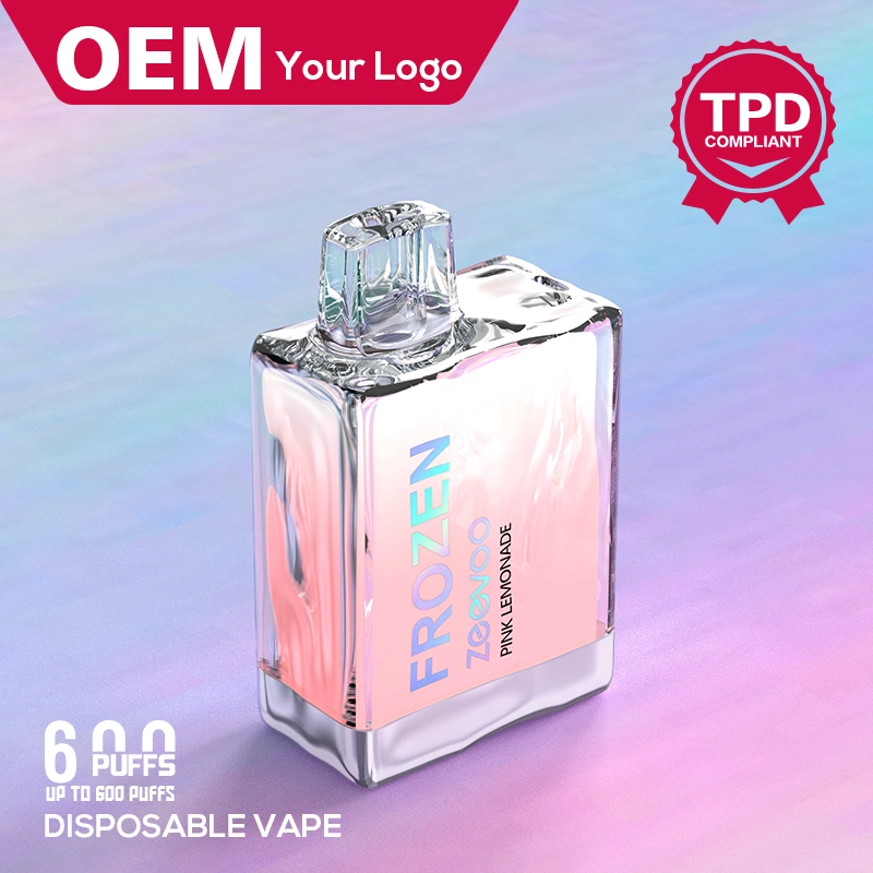 Banheira de venda de 2ml de E-Charuto 600 Puff Vape Pod de fumaça atomizador com Tpd