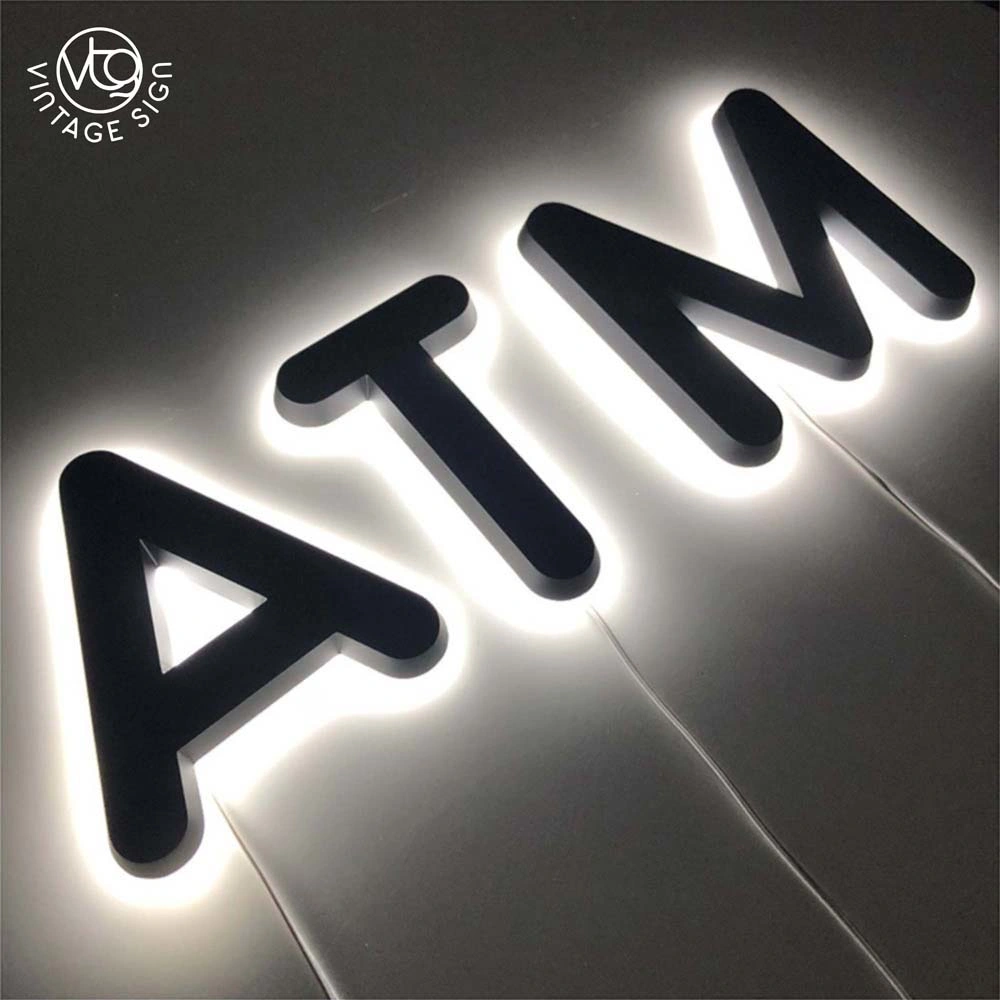 Wholesale/Supplier Custom Wall Mount Outdoor Backlit Signs Back Light Sign