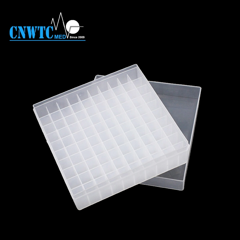 100 puits en plastique du point de congélation Rack Case 1.8ml Cryo tube