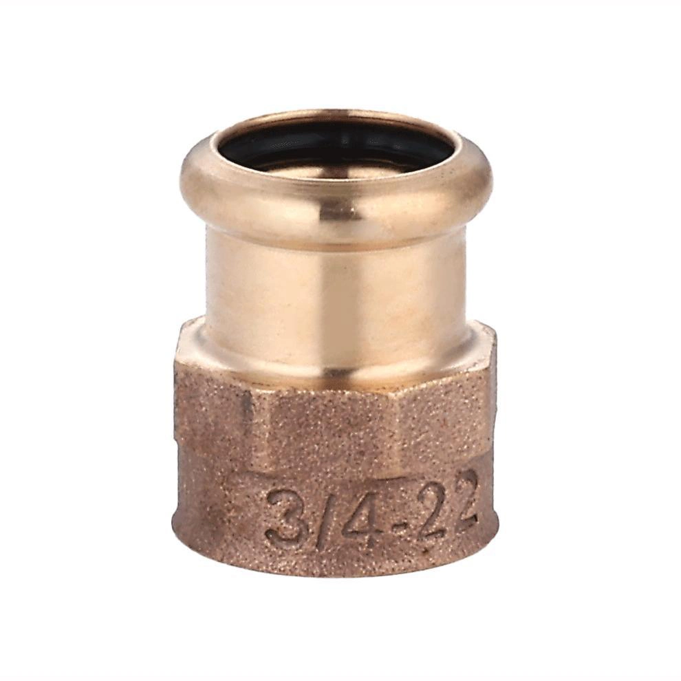 Bronze Female Press Adapter Press Fitting