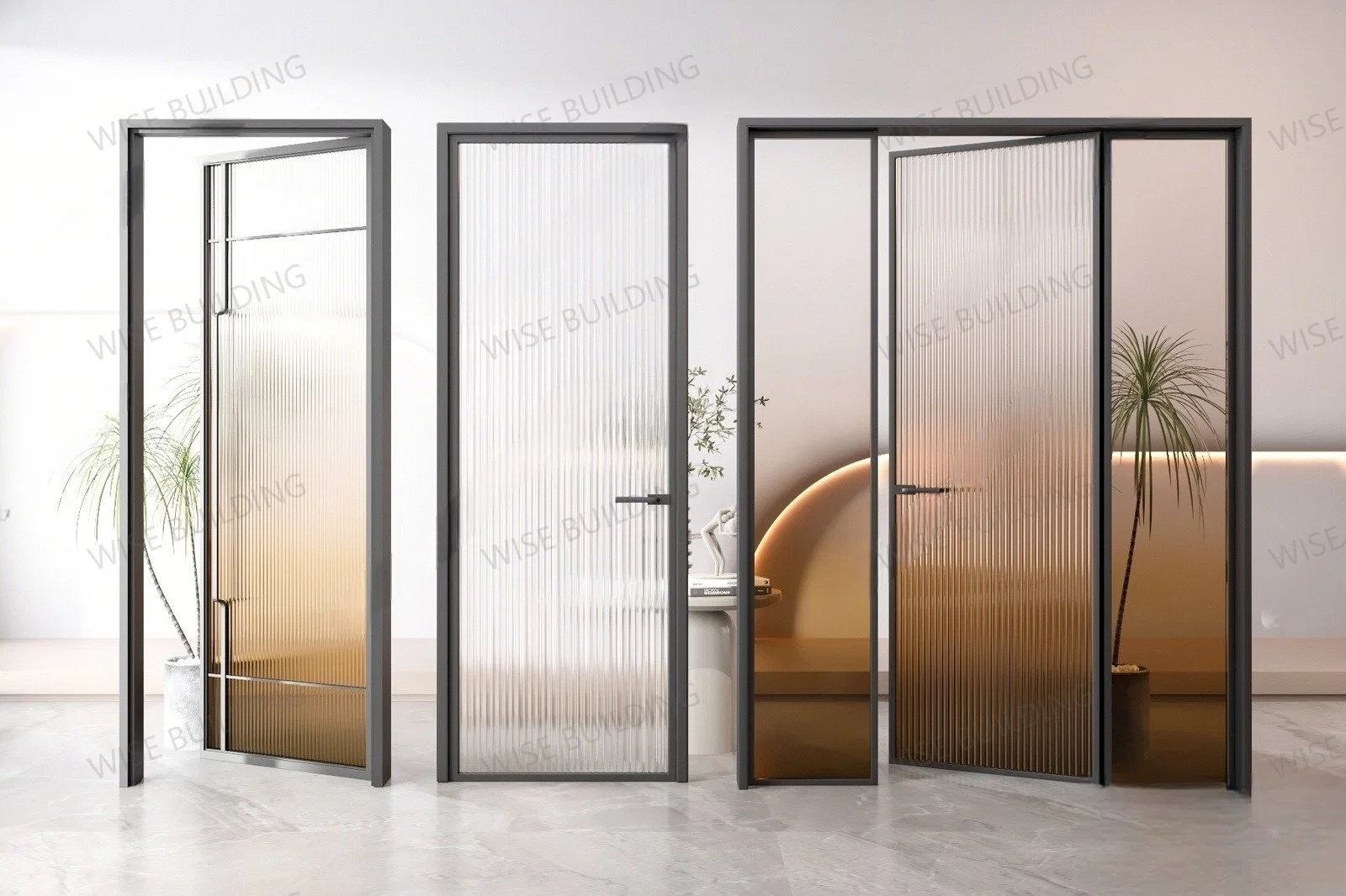 New Casement Hinged Door Soundproof Washroom Doors House Garden Main Gate