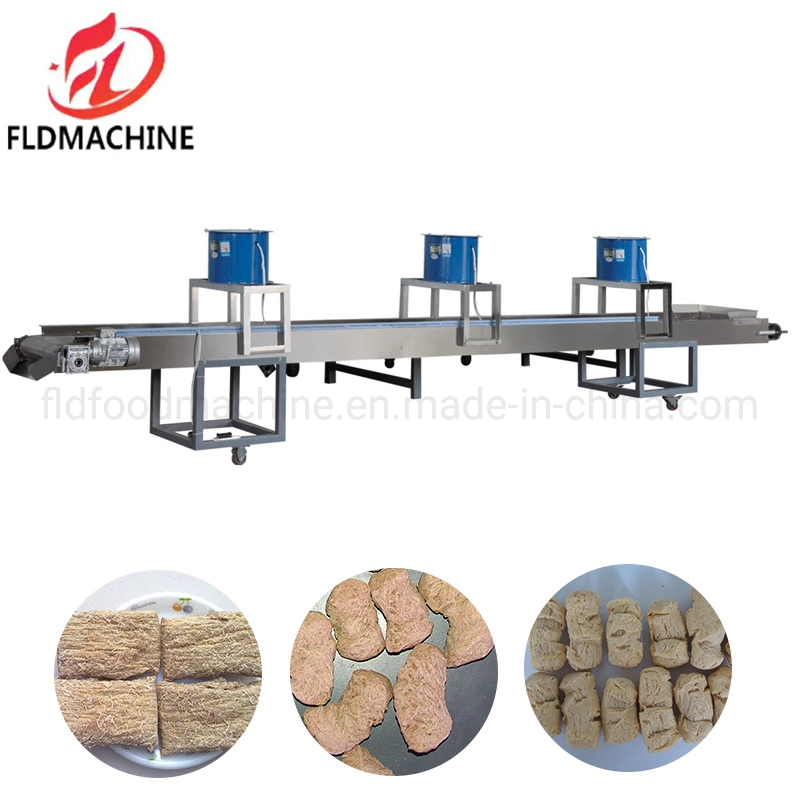 Mini Soybean Textured Vegetarian Soya Chunk Extrusion Soy Meat Protein Concentrate Making Machines