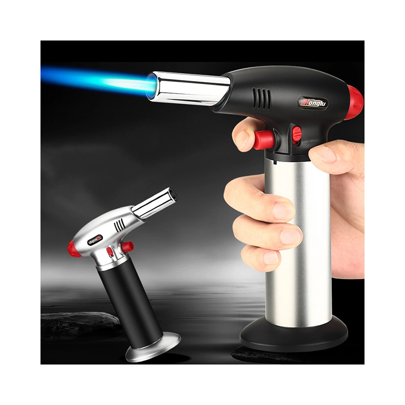 Torch Match Gas Flints Accessoires pour fumeurs en gros Recharge de pierre rechargeable à flint Flamme coupe-vent de torche de cuisine Allumeur