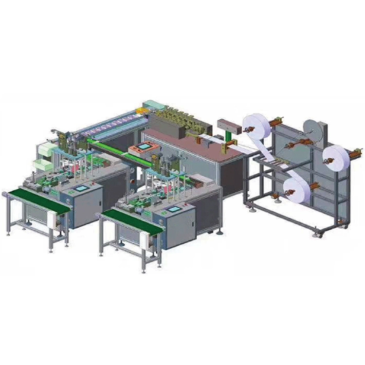 Fully Automatic Mask Making Machine 3 Ply Nonwoven Fabric Disposable Medical Facemask Facial Surgical Face Mask Machine