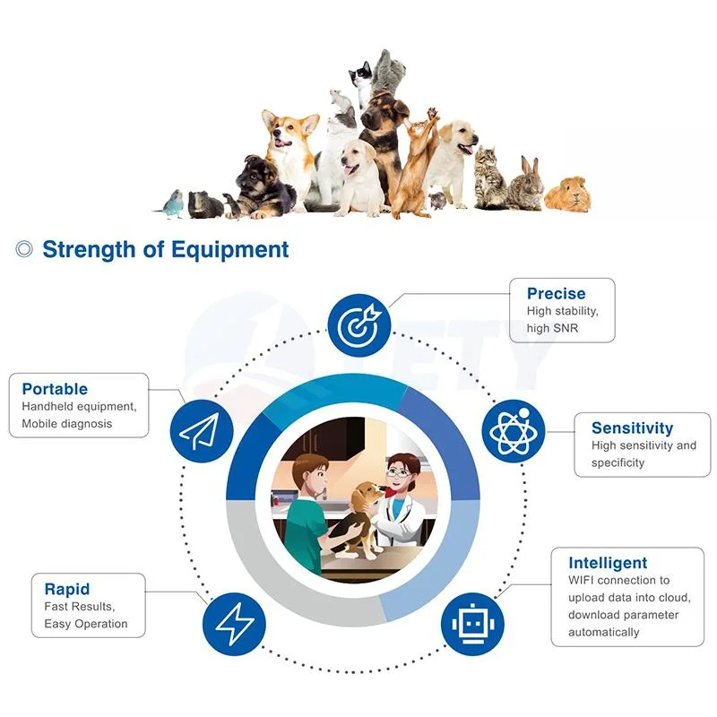 Analisador Progestrone Cão portátil máquina de teste de progesterona para cães