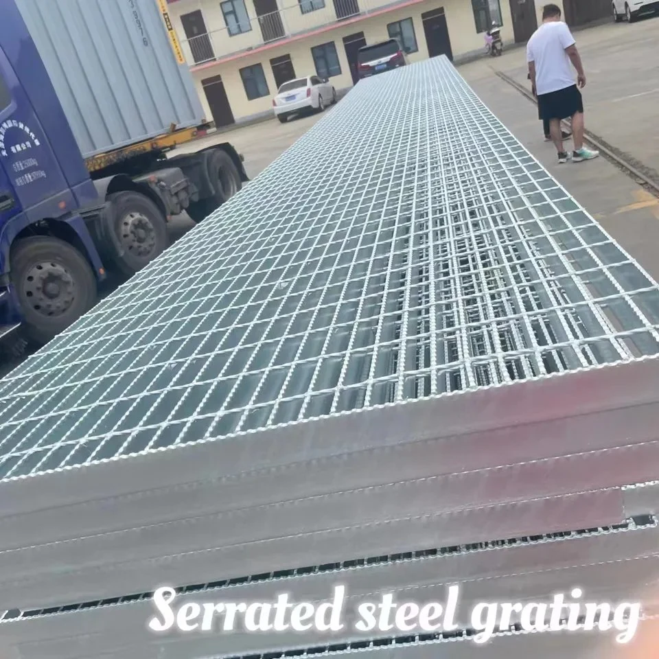 China Steel Grating Manufacture Car Parking Galvanised Channel Cover Pressure Welded Steel Grating