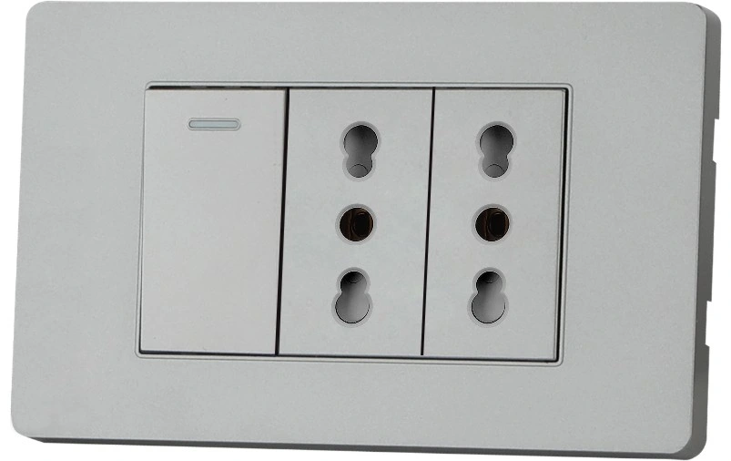 Universal Electric Multi 1gang 2 way Euro Socket Smart Wall تبديل المقبس