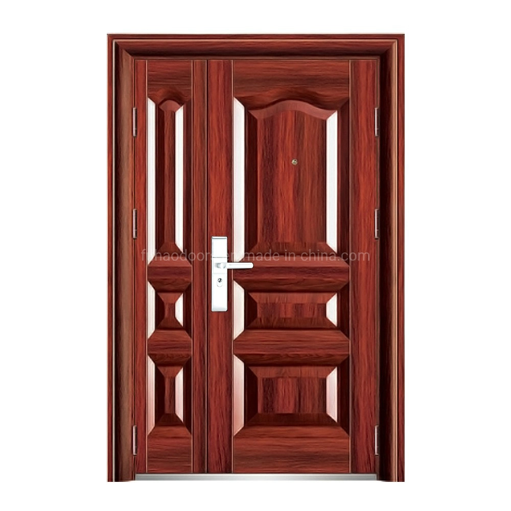 One and Half Security Steel Office Entrance Doors Homes with Popular Design