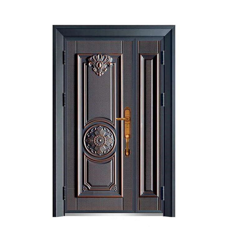 Made in China House Metal Doors Factory Price Room Steel Security Wood Door
