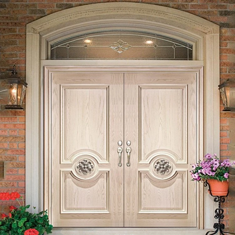 Modern Wood Doors Design Villa Residence Solid Core Wood Entry Door