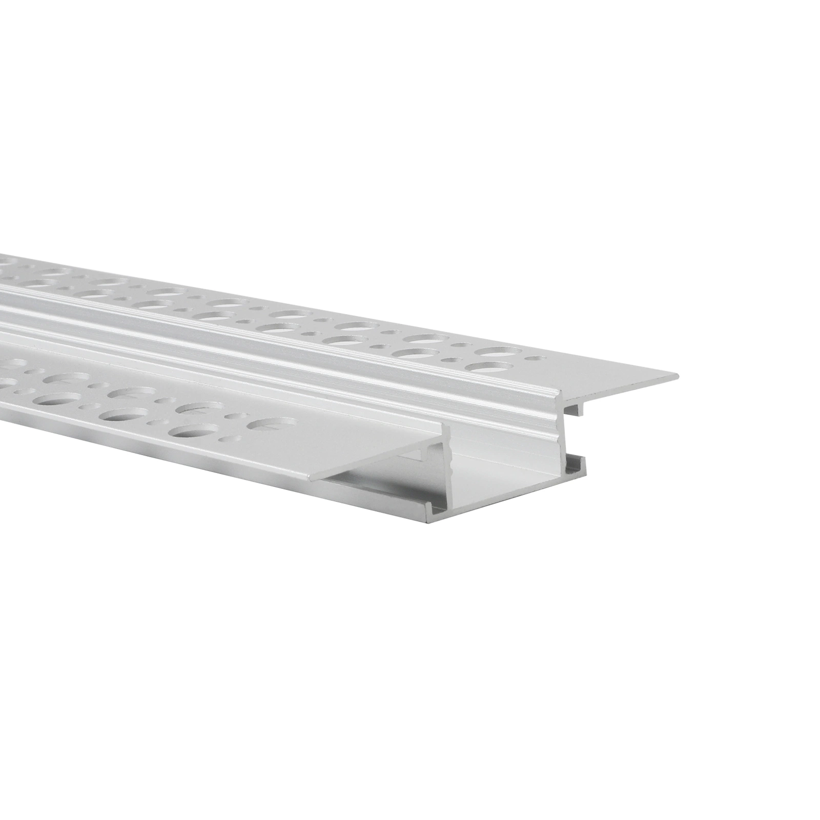 20mm LED Drywall Aluminum Profile W012, White Plates, 21mm Linear Strip Cover