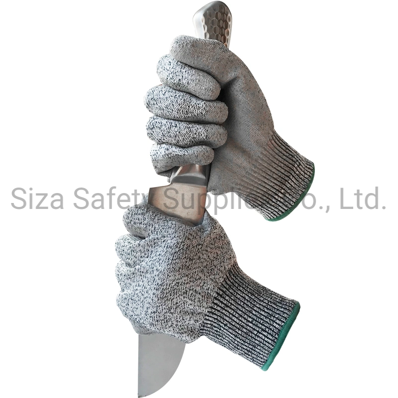 Hand Protective Hppe PU Coated Cutting Proof Work Safety Cut Resistant Working Glove