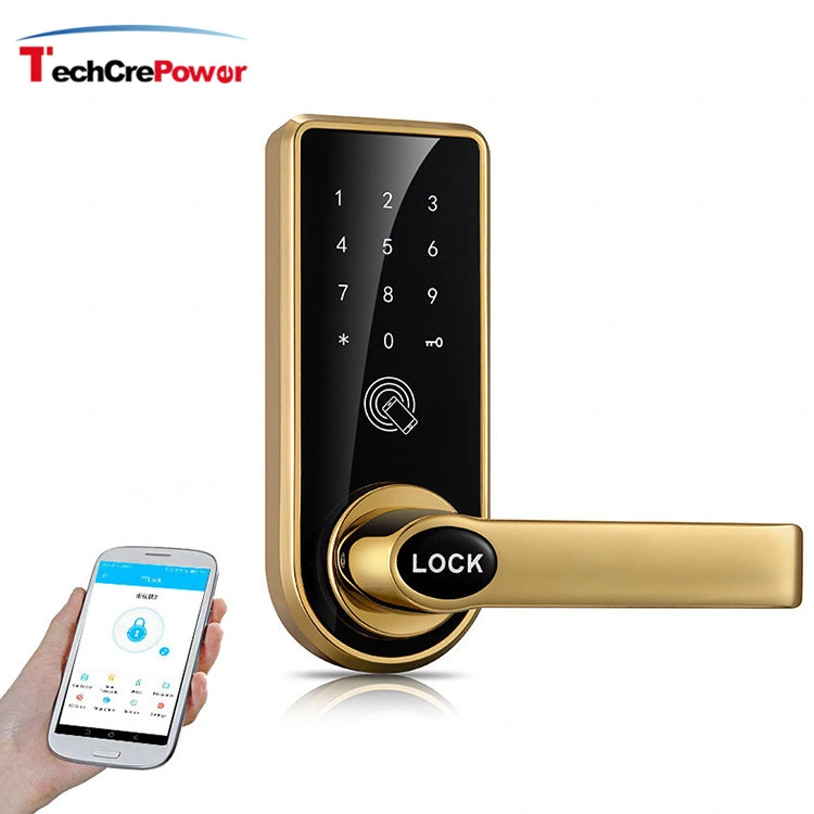 L818-Bt Zinc Alloy Password Wireless APP Door Lock Full Touch Screen Electronic Combination Lock