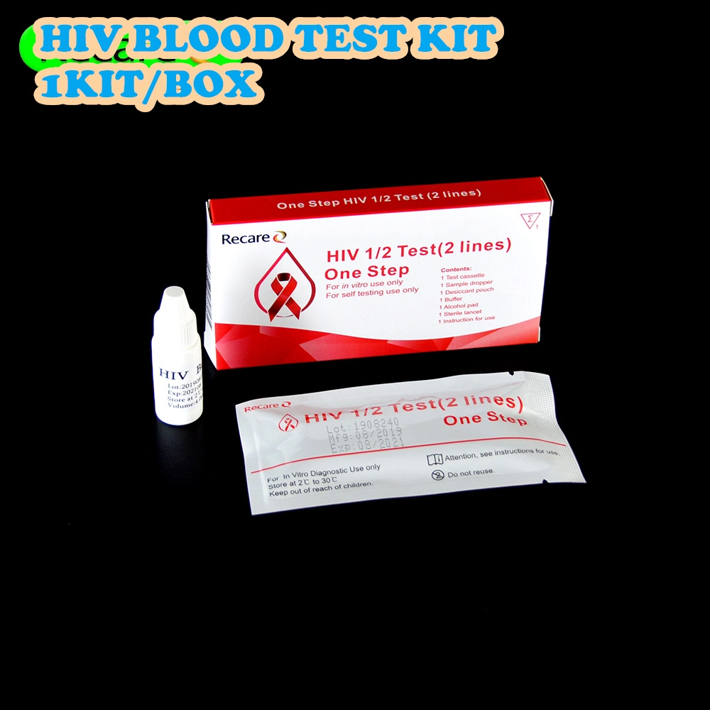 Home Diagnostic Test Medizinische Geräte HIV Home Test Rapid One Step HIV-Bluttestkit