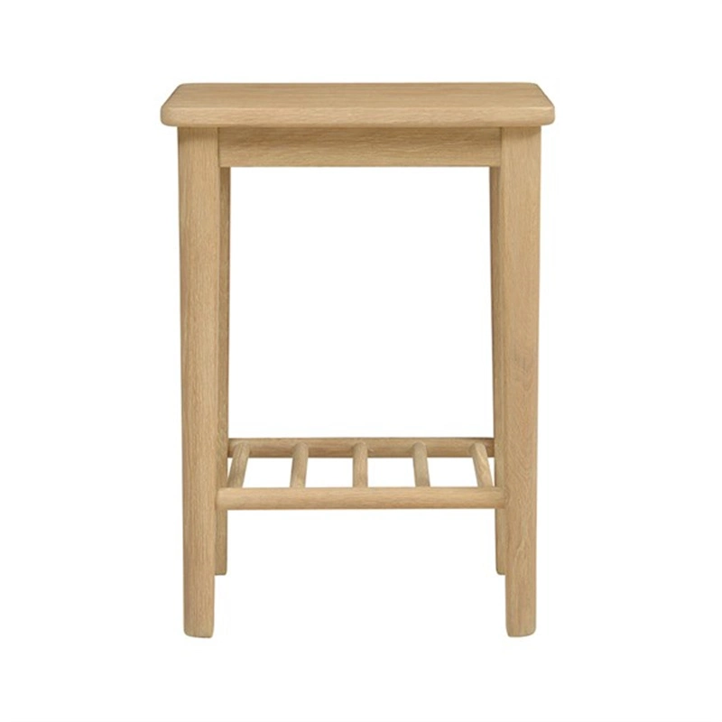 Modern Nordic Solid Oak Sofa Small Rectangle Tea and Coffee Table Furniture Wooden Simple Side Table for Living Room Home Bedroom Lamp Table or Night Stand