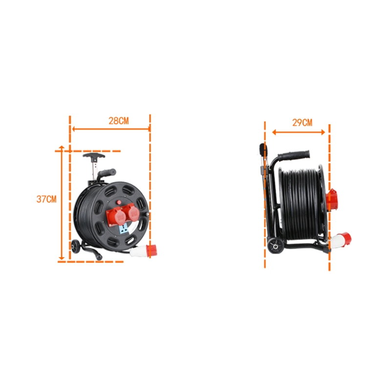 En el exterior del cable de alta calidad de la grúa Cable de extensión de los tambores molinete eléctrico de potencia facilidad de uso Carrete de cable