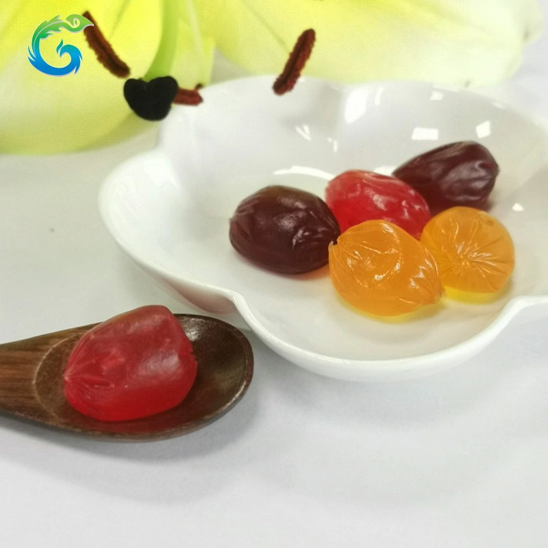 Jugo de Halal vitamina C de colágeno de la fresa de caramelo suave recubrimiento con colágeno