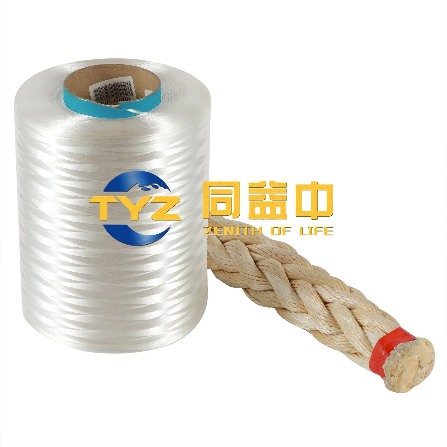 UHMWPE (ultra alto peso molecular de fibra de polietileno) 1200d-2400d para cuerda y Net