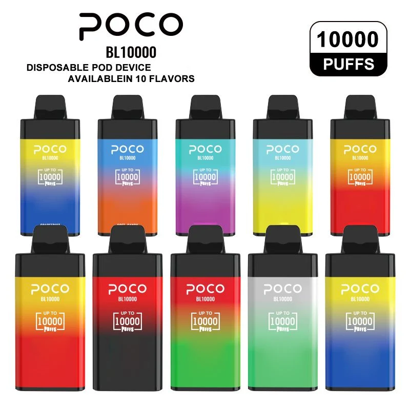 Poco Bl 10000 Puffs Disposable/Chargeable Electronic Cigarette Vape Pen Type-C Airflow
