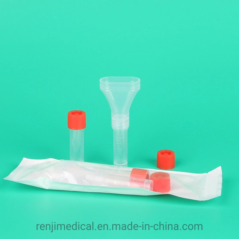 Lab Supplies Medical Grade Polypropylene Throat Saliva Specimen Collection Kit Disposable Virus Collection Tube Kit