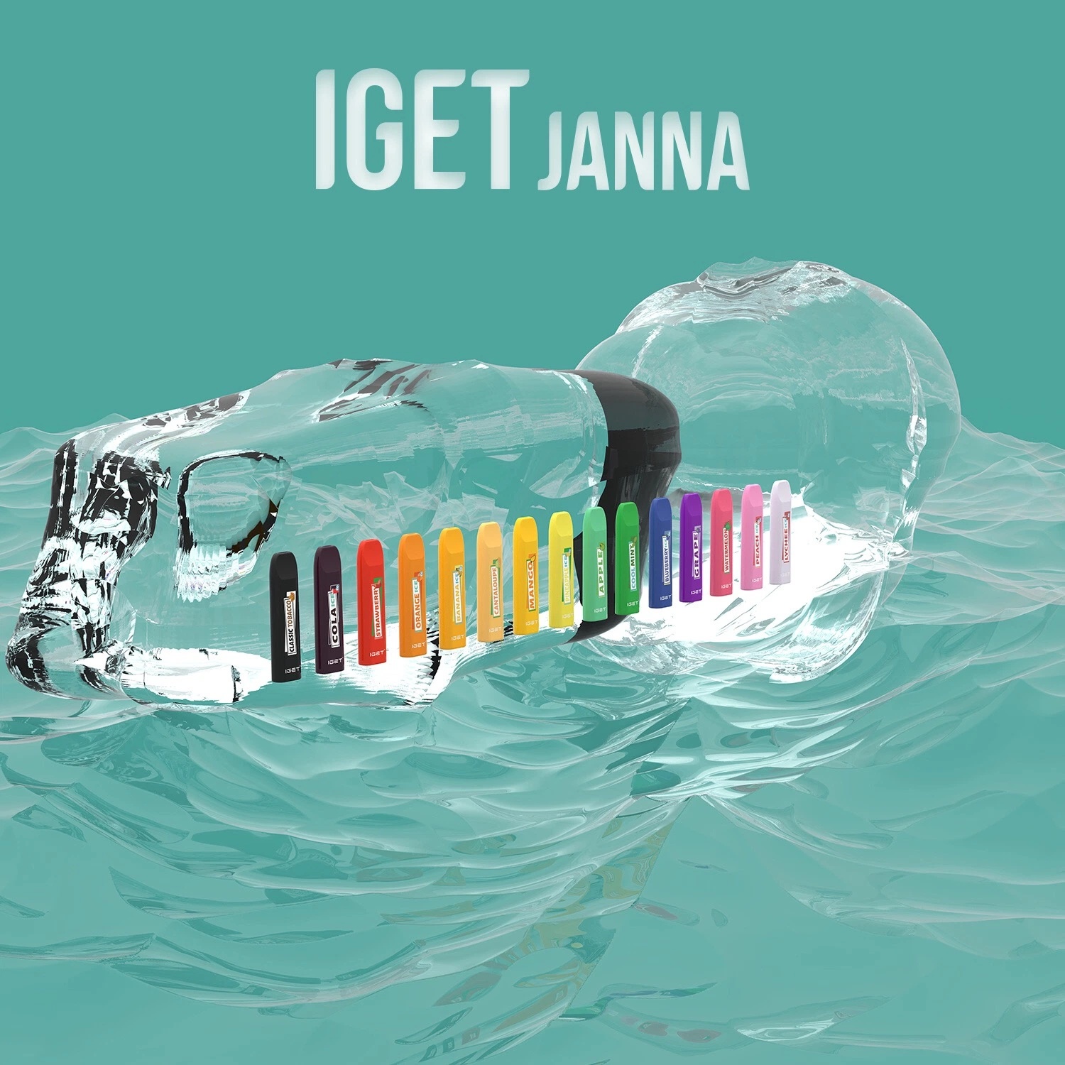 Janna Iget 450 Sopros e Liquid Bar preço grossista Caneta Vape descartáveis