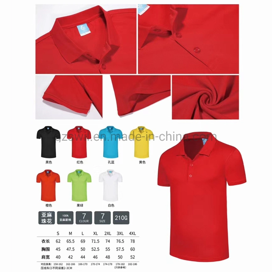 Soft Cotton Material Good Quality Promotional OEM Service Custom Polo Shirts