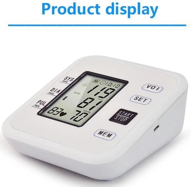 CE& FDA Blood Pressure Monitor Made in China Blood Pressure Monitor with Built-in Battery