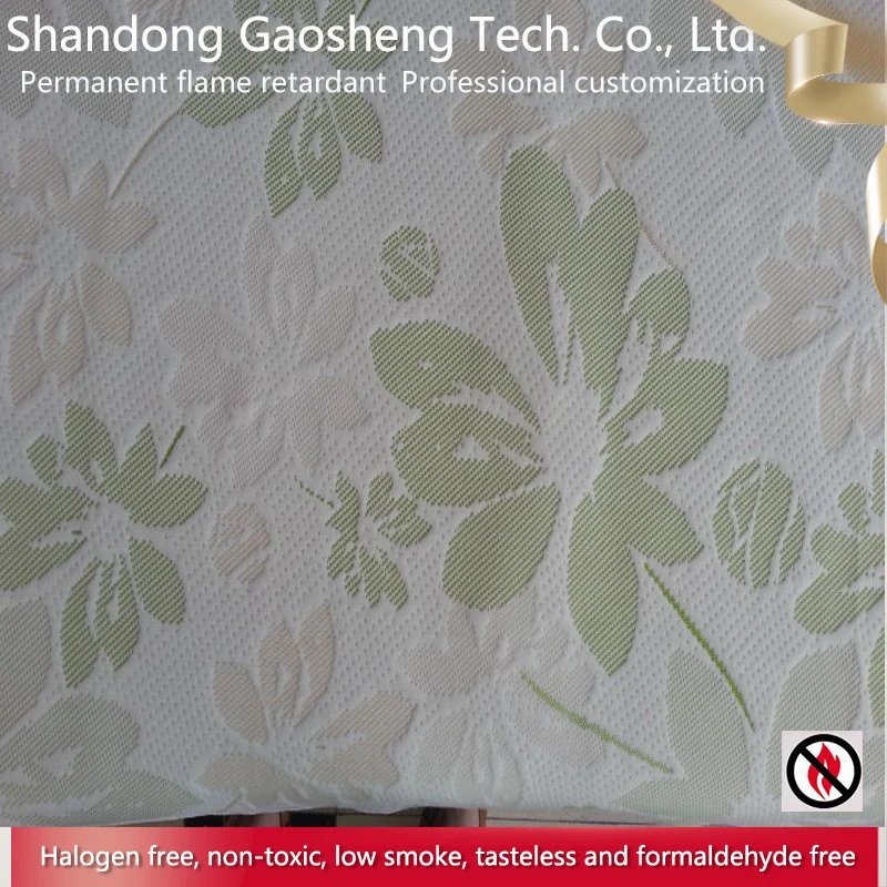 Flame Retardant Polyester Jacquard Woven Fabric Dyed Soft for Bedding