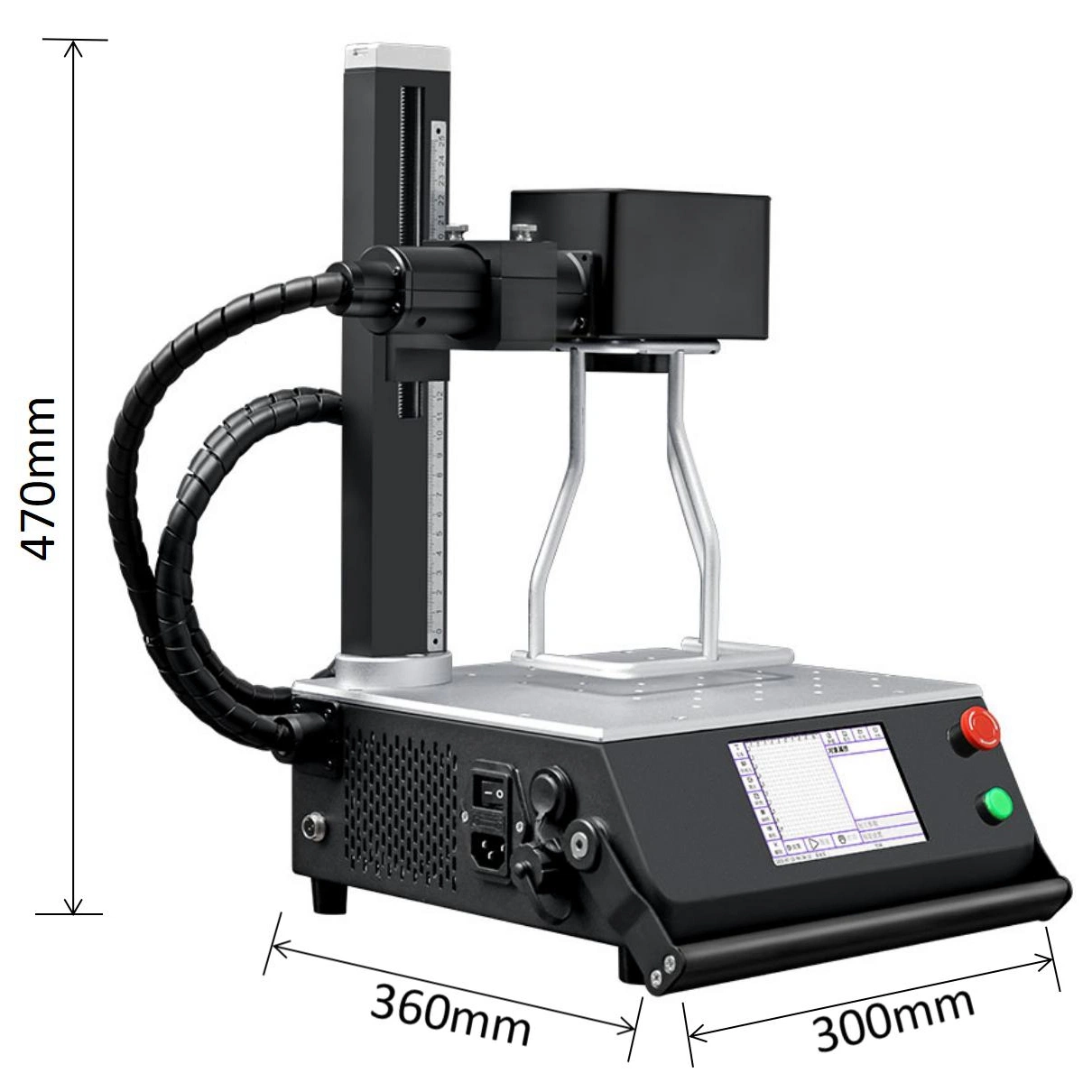 20W gravura a laser de fibra de Marcação de metal em aço inoxidável da máquina Máquina de gravura em metal em aço inoxidável de alumínio