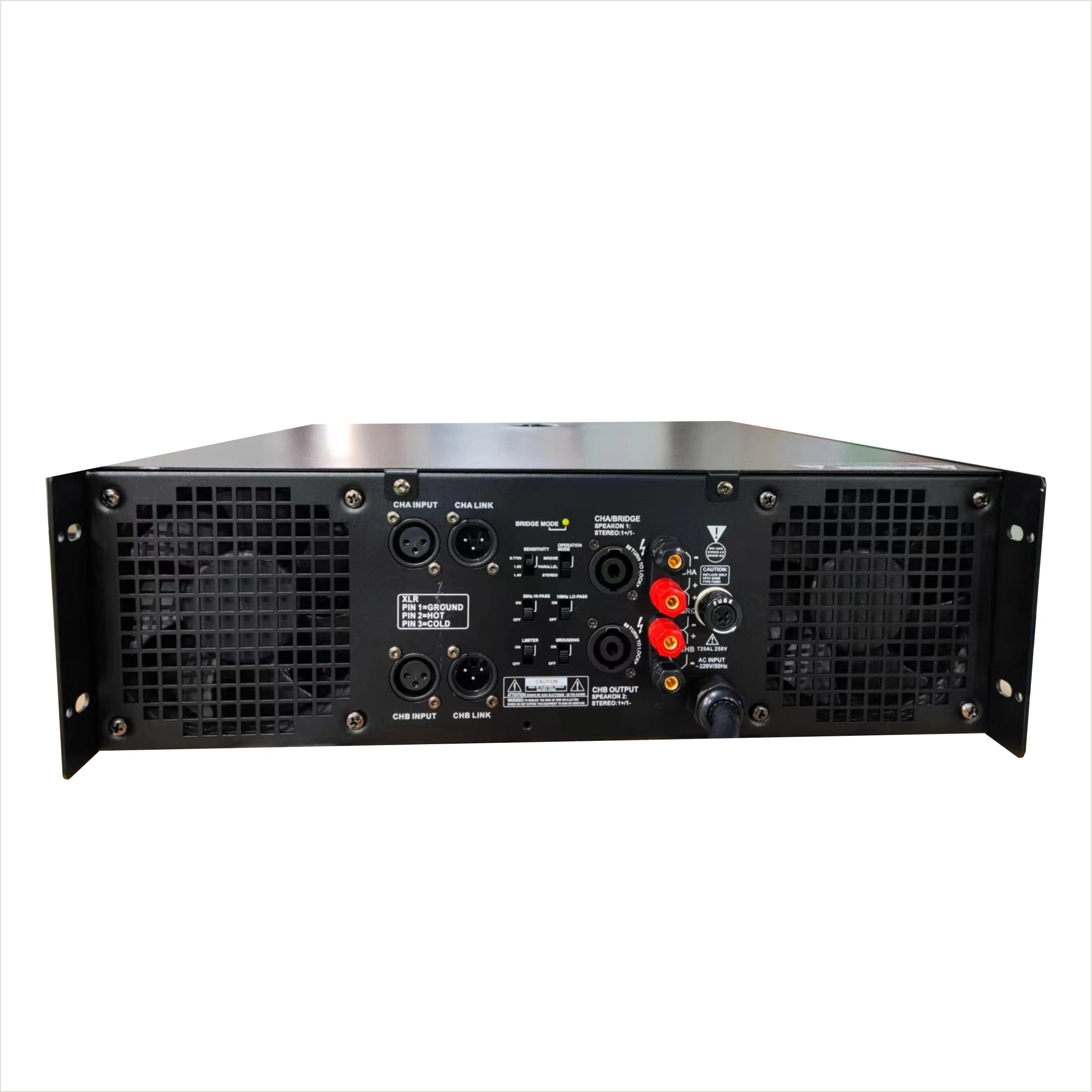 Amplificador de potencia de baja impedancia - CA12/CA20/CA30/CA90 -dos canales 5000 vatios (2*2500W) Amplificador de potencia profesionales para profesionales de sistemas de sonido, altavoces PA,