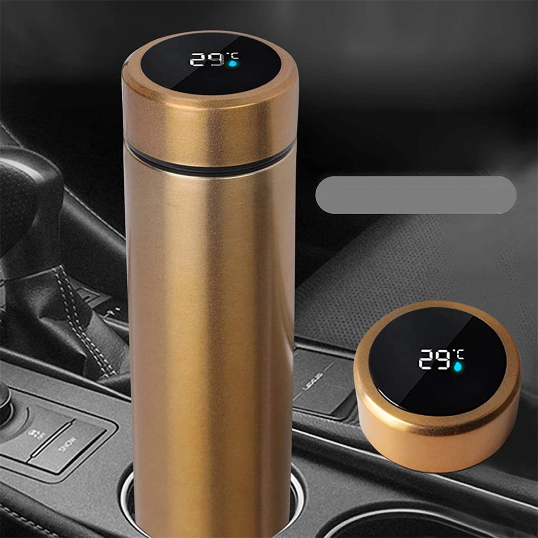 New Smart Thermos Stainless Steel Cup with Digital Temperature Reading