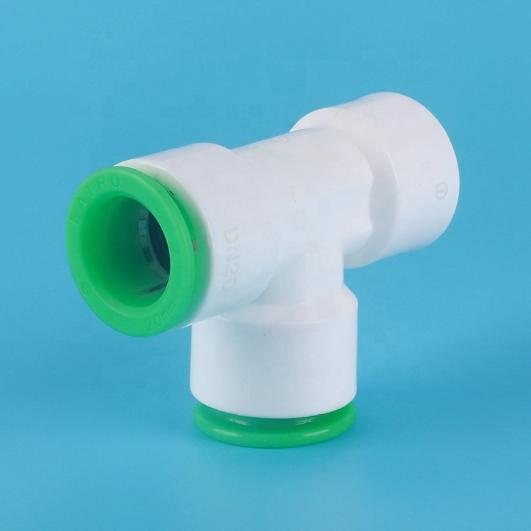 Factory Rpdf 3 Way Pipe Reducer Union Quick Connect Water Fittings Plastic Round Air Hose Tube Connectors for Garden